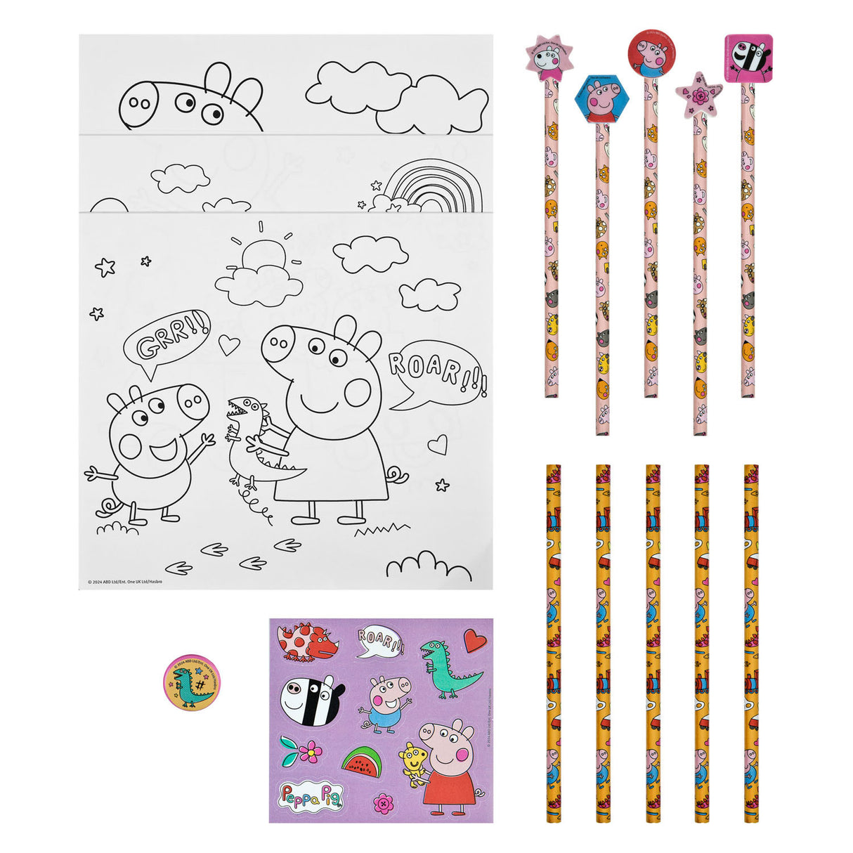 Set di colori sotto copertura con Gummen Peppa Pig, 29dlg.