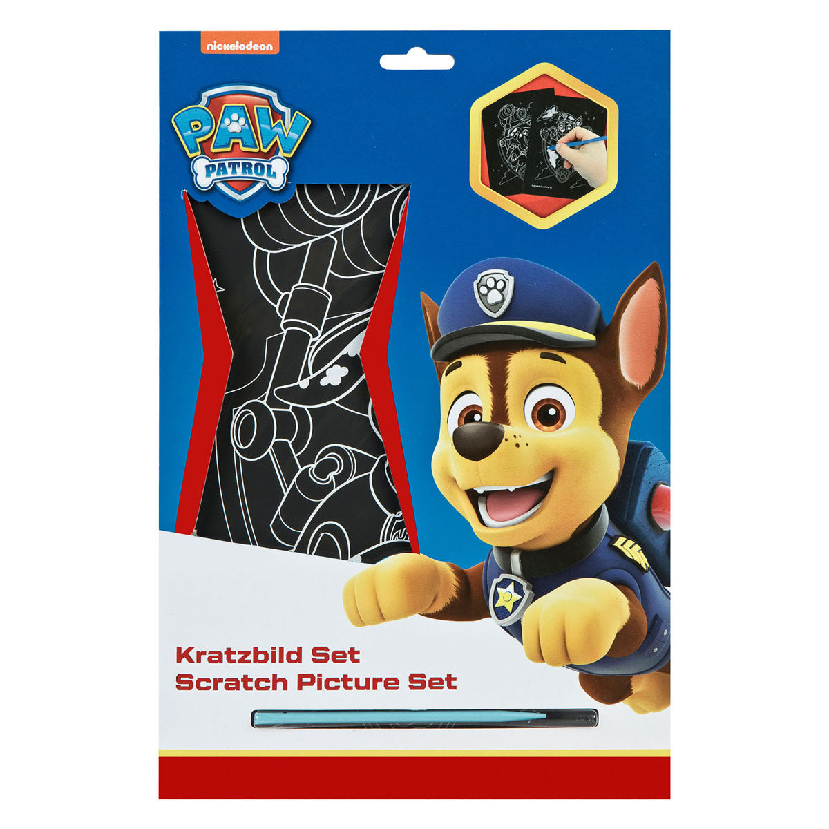 Undercover scratch art set paw patrol