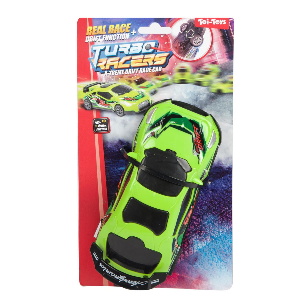 Toi-toys turbo racers racing car friction and drift function