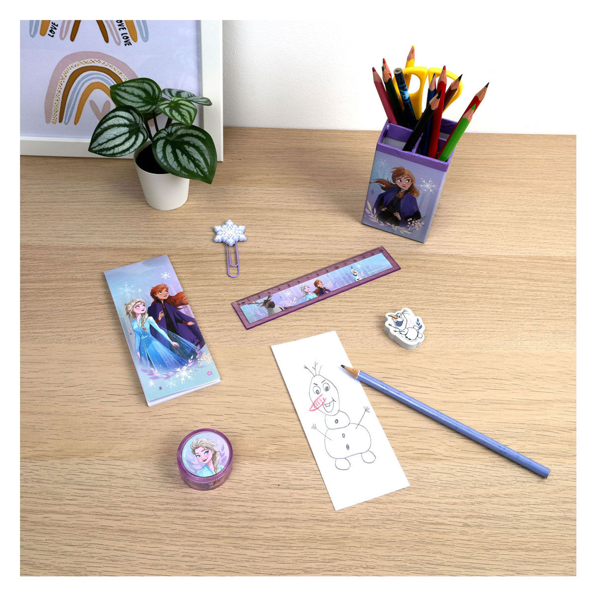 Undercover desk set frozen, 6 pieces.
