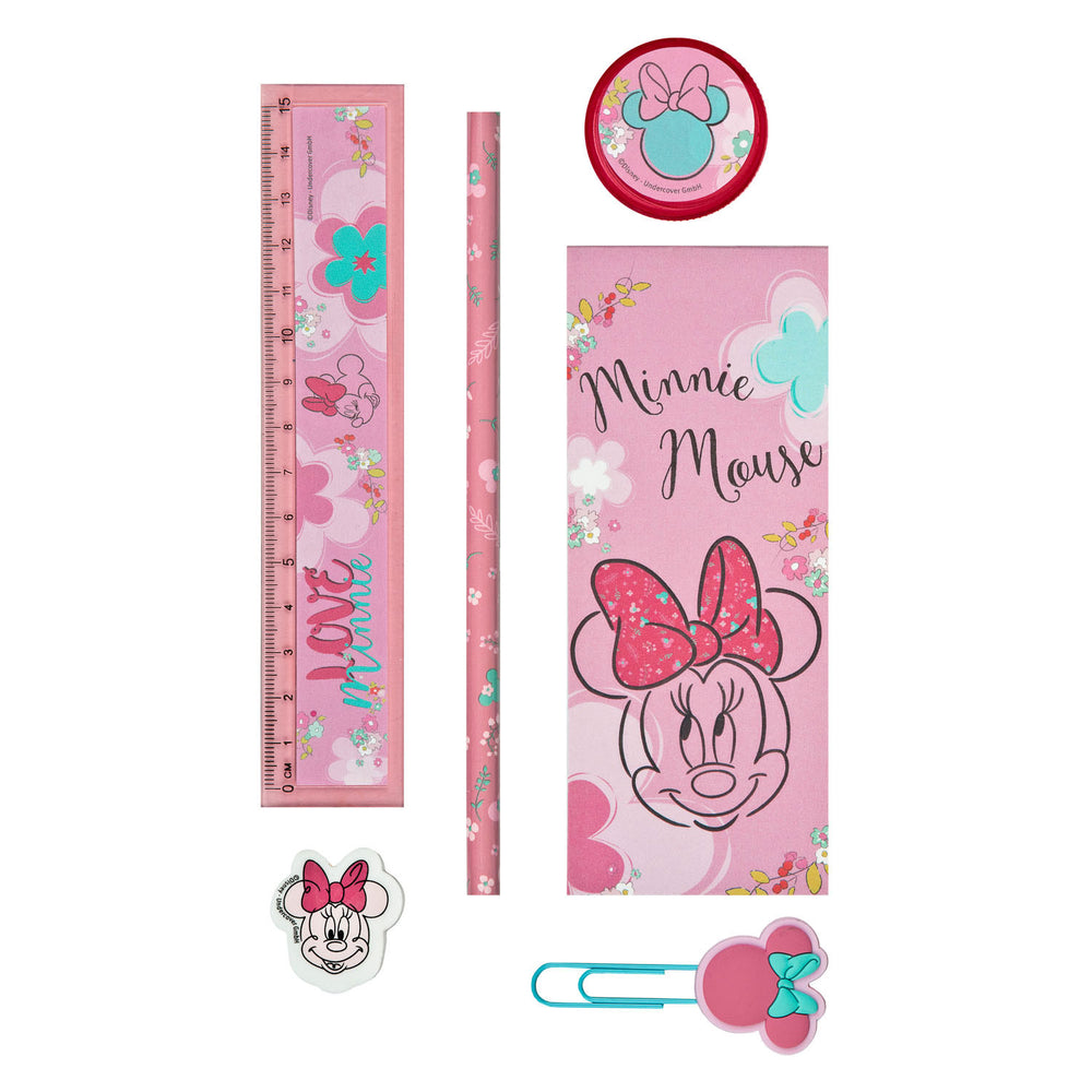 Undercover desk set minnie mouse, 6 pieces.