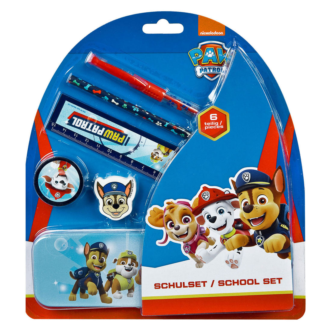 Undercover school set paw patrol, 6 pieces.