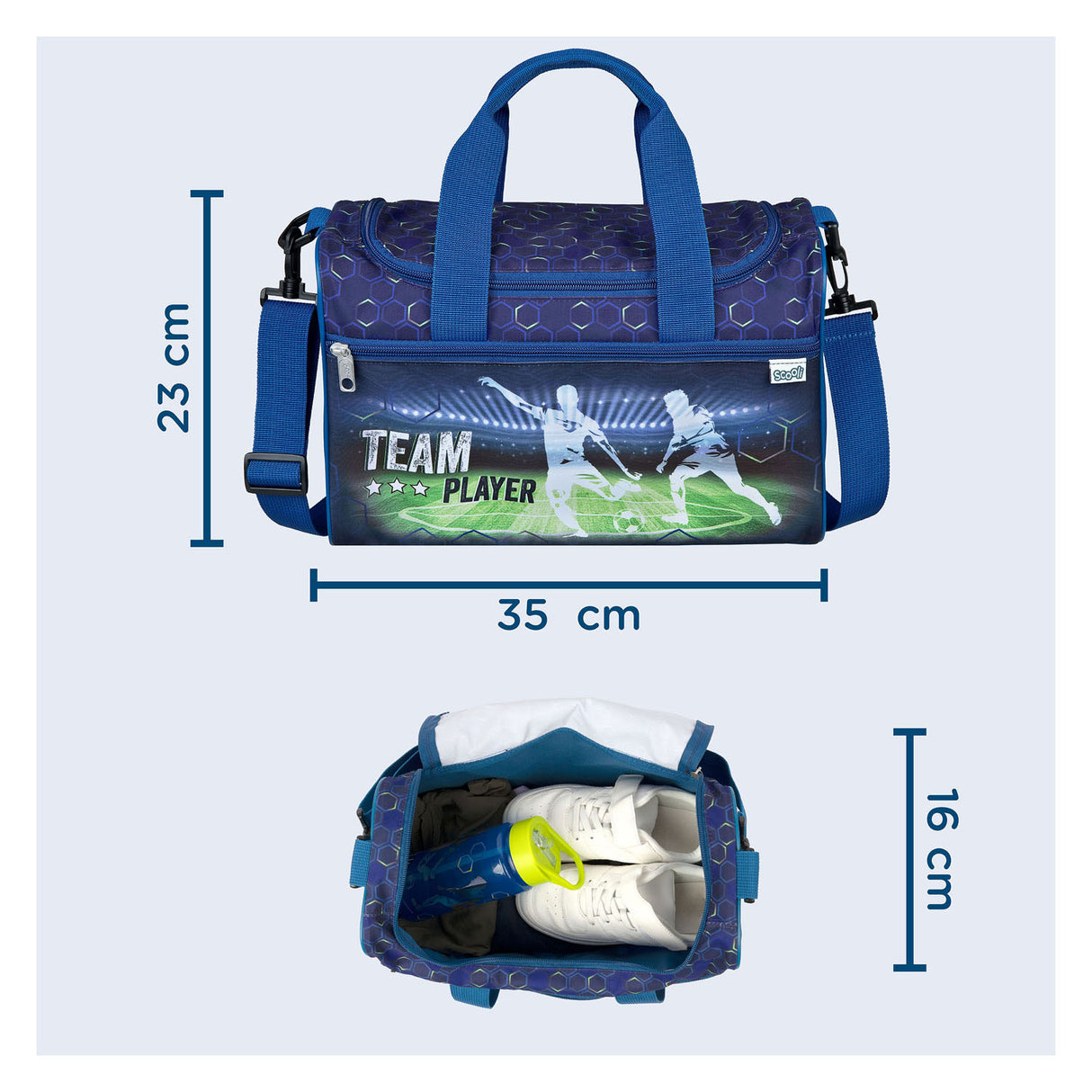 Sportbag encubierta voetbal