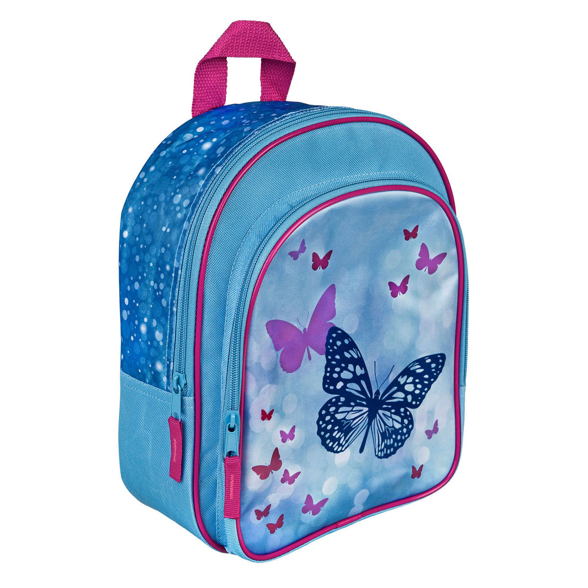 Undercover backpack with front pocket butterflies