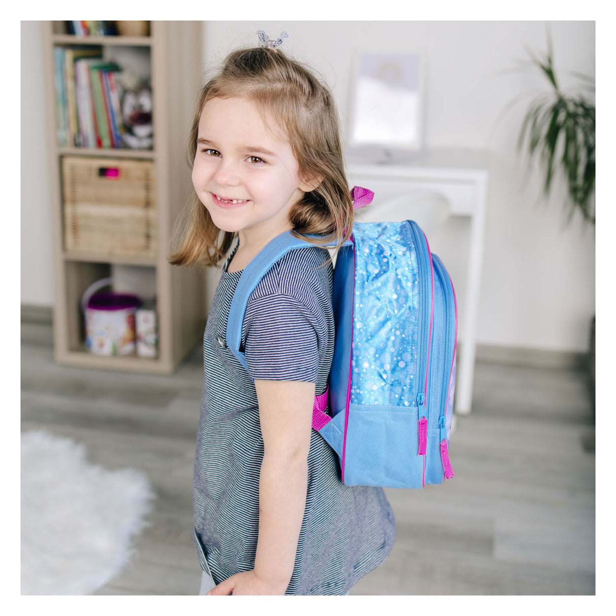 Undercover backpack with front pocket butterflies