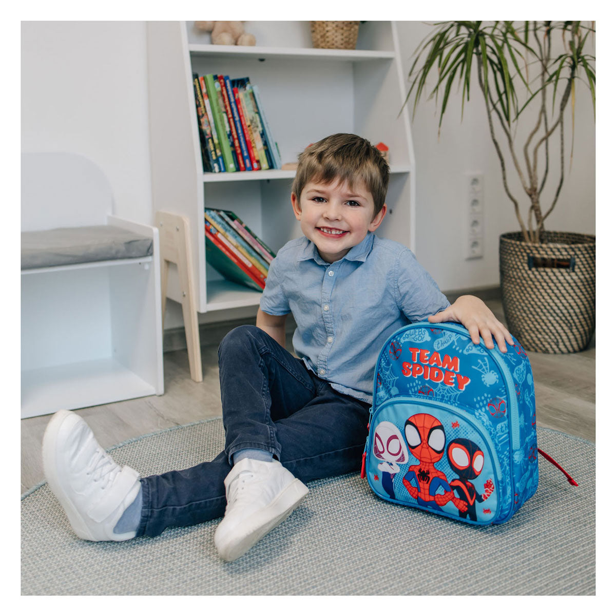 Mochila encubierta con bolsillo delantero de Spidey