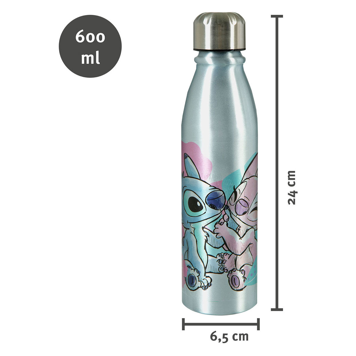 Undercover drinkfles stitch aluminium, 600ml