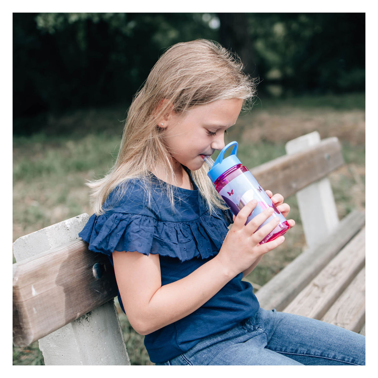 Undercover Aero Drinking Bottle Butterflies, 500ml