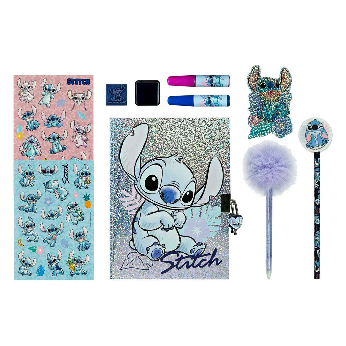 Undercover stitch glitter journal set
