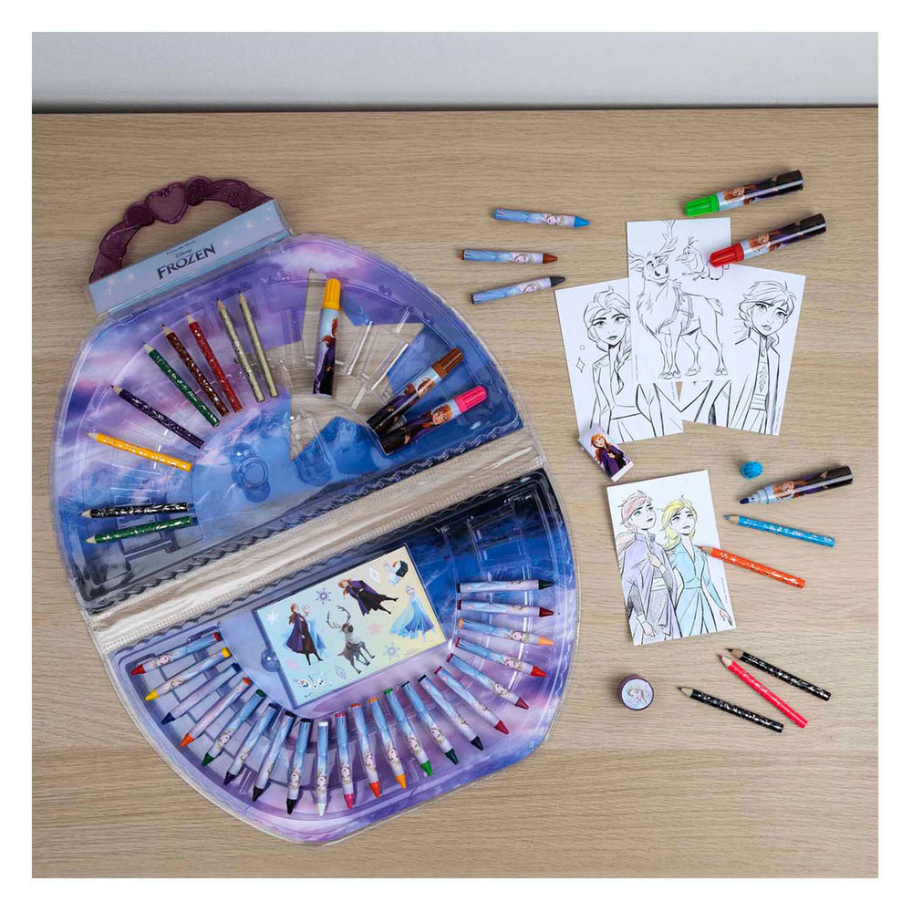Undercover coloring case Disney Frozen, 51 pcs
