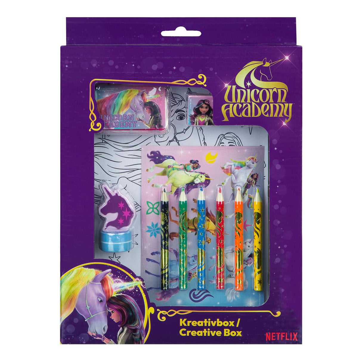 Undercover unicorn academy craft box, 21 pieces