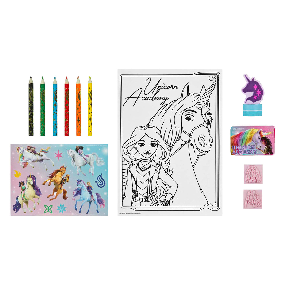 Pudełko rzemieślnicze z Akademii Jednorożców Undercover, 21 sztuk