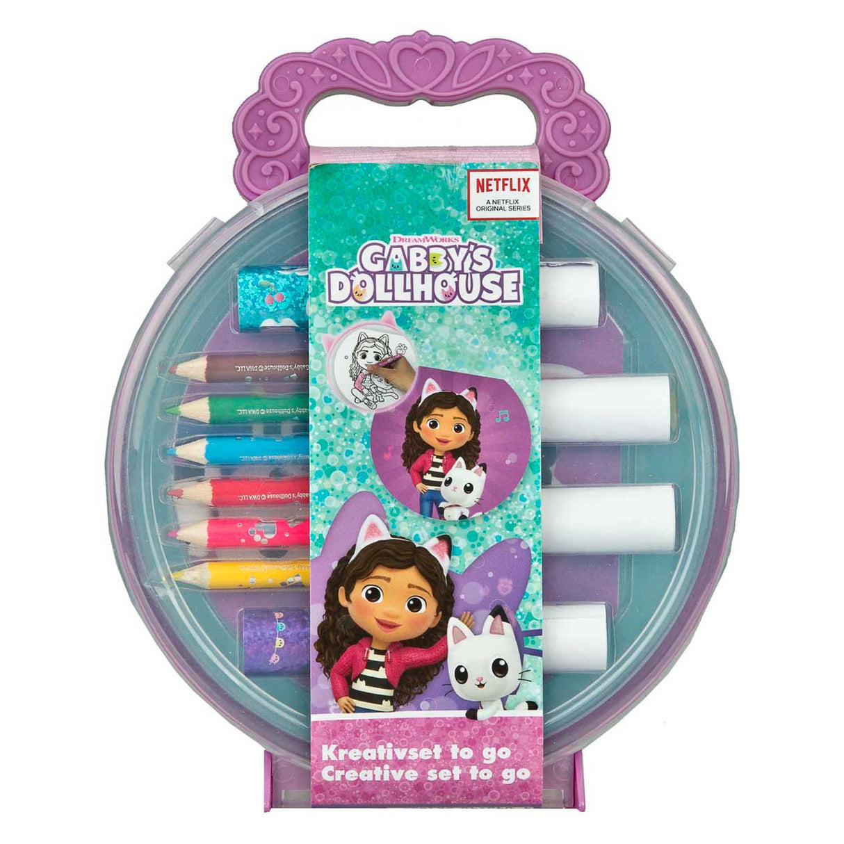 Undercover Gabby's Dollhouse Creative Coloring Set in a Case
