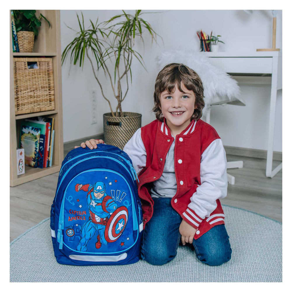 Undercover ergonomic school backpack captain america