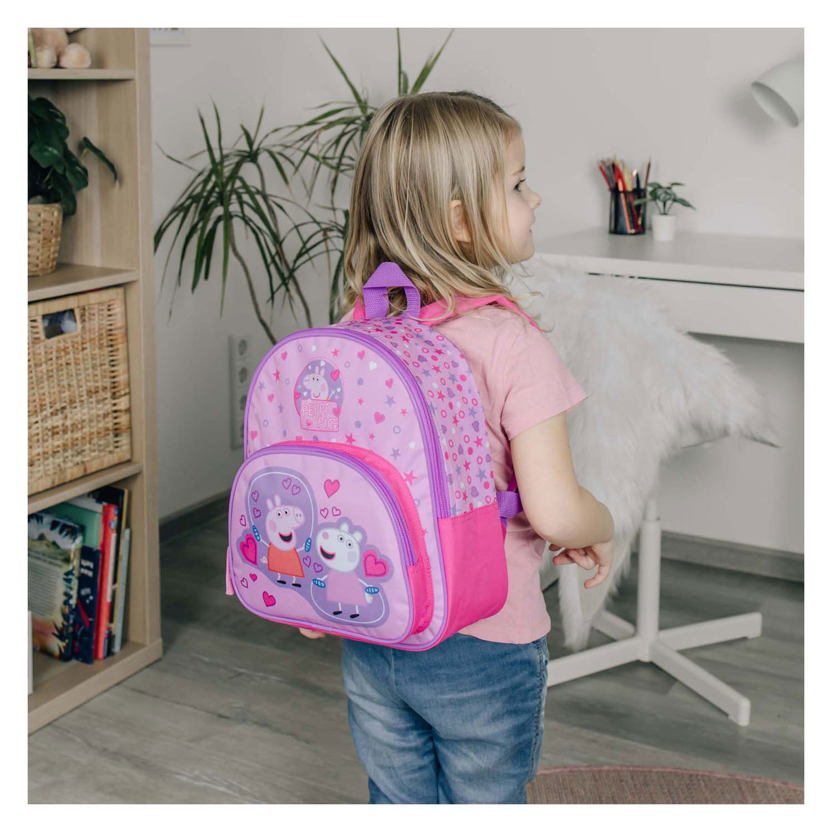 Mochila encubierta con bolsillo delantero de Peppa Pig