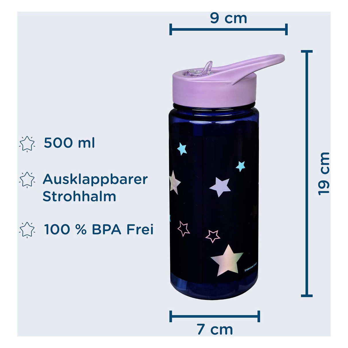 Undercover drinking bottle unicorn - 500ml
