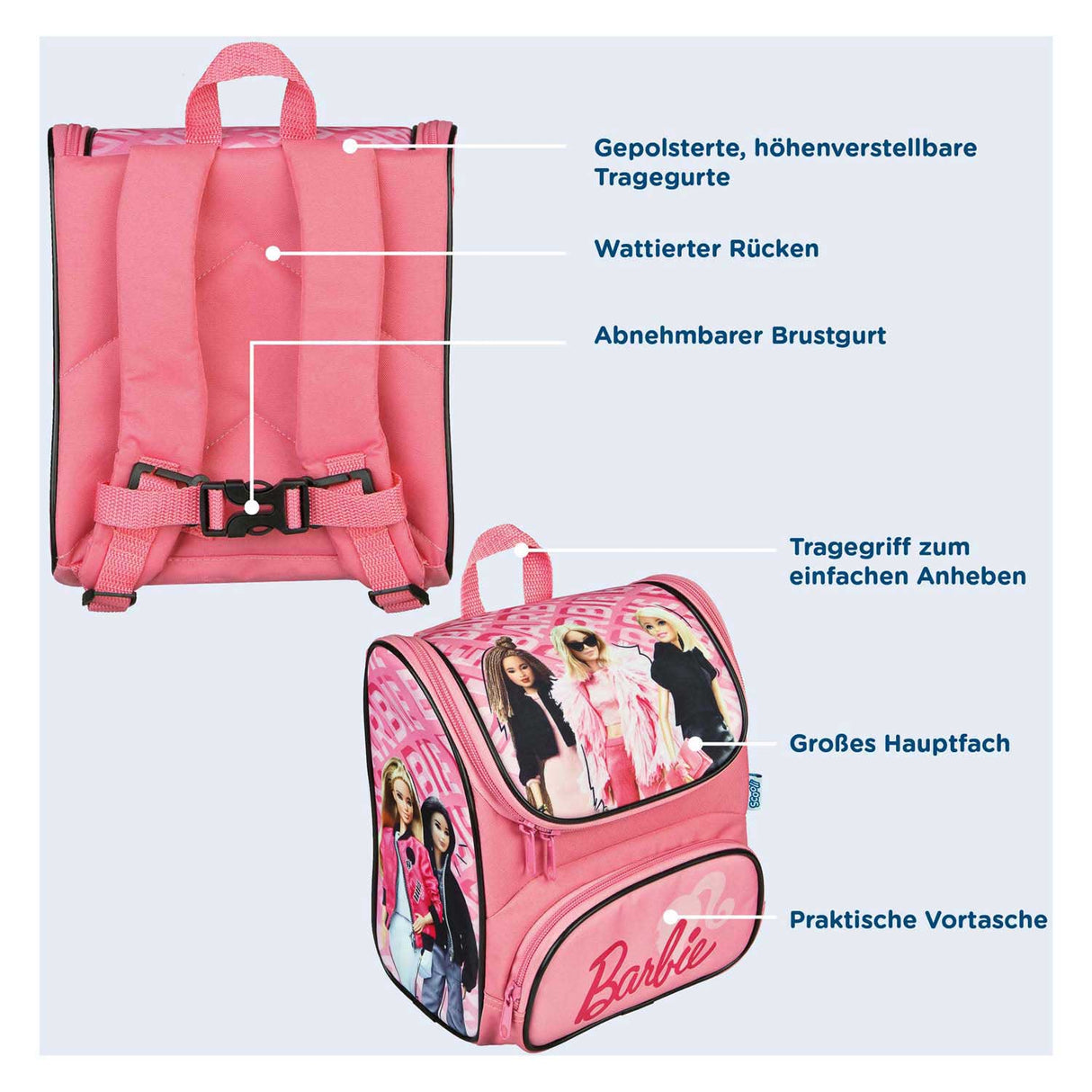 Undercover backpack pink - barbie