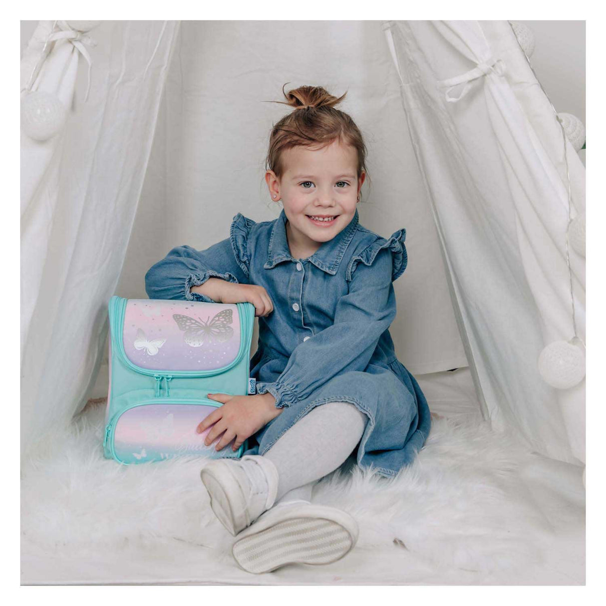 Undercover backpack green - butterfly wishes