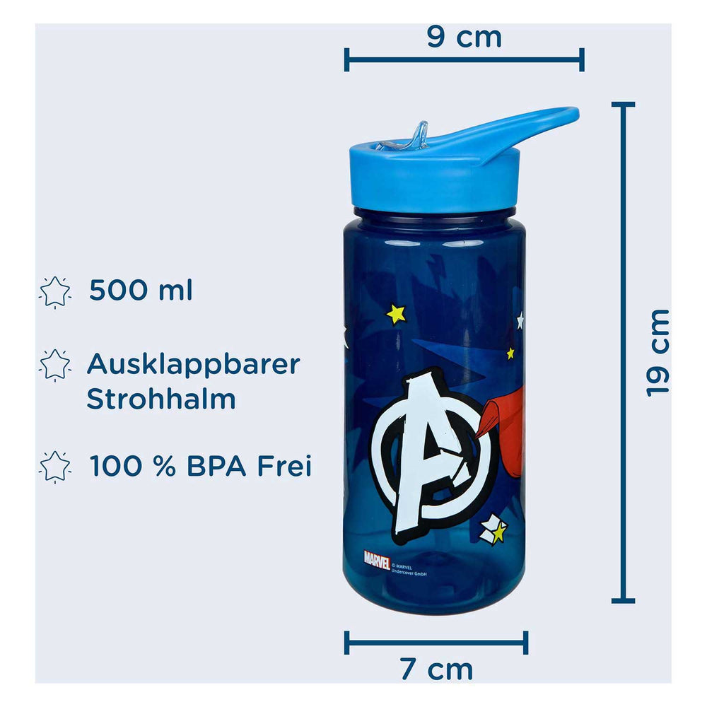 Undercover drinking bottle 500ml - avengers