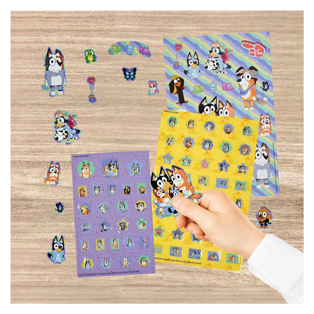 Undercover super sticker set bluey - 500+st.