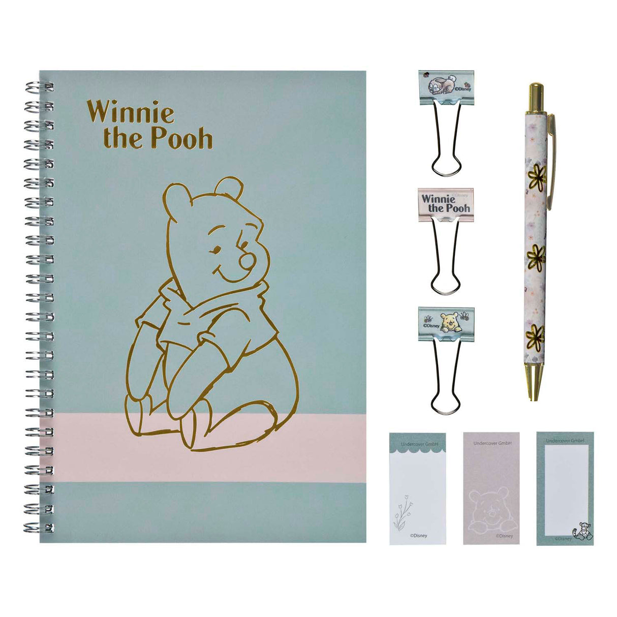 Undercover notitieblok set winnie de poeh - 8dlg.