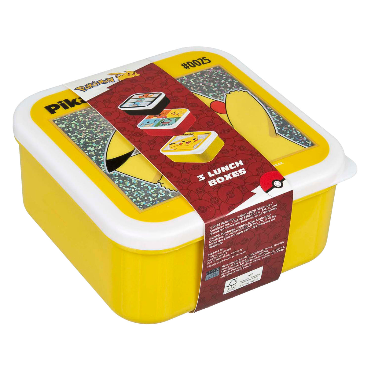 Undercover snack boxes Pokémon - 3 pieces.