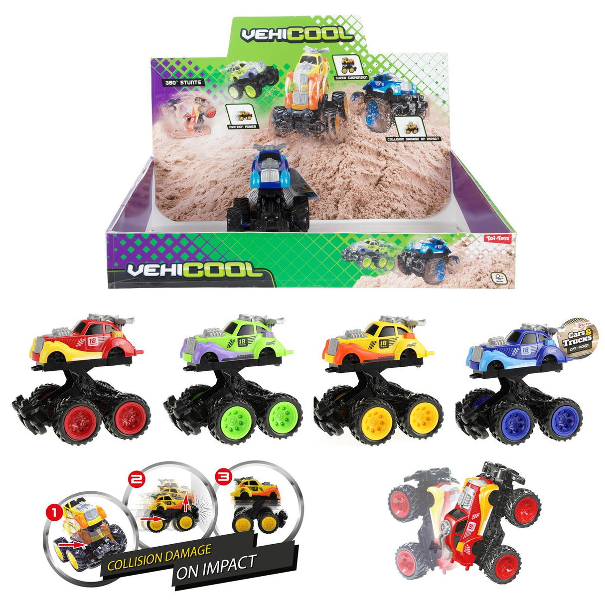 Toi-toys vehicool monster truck 360 stunt