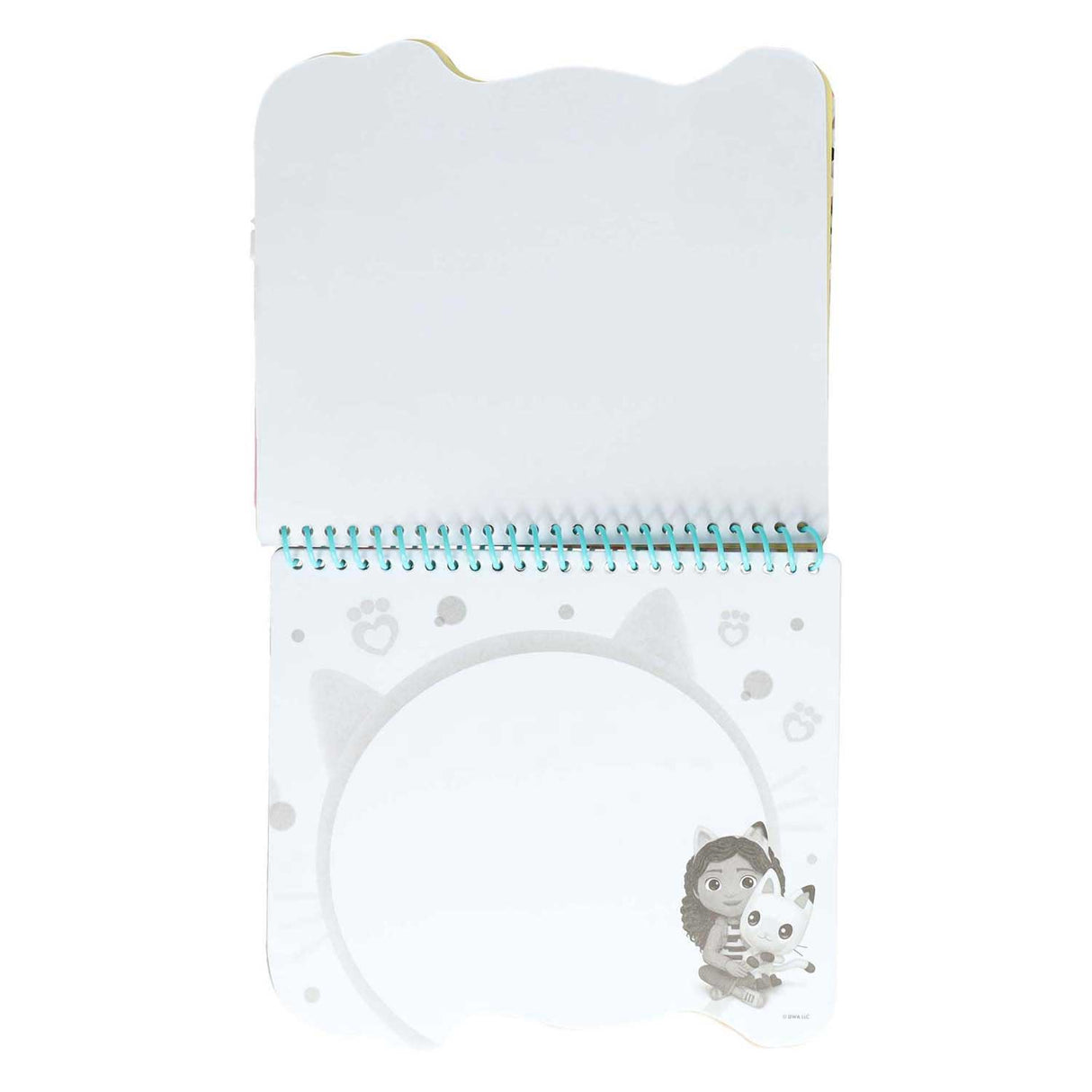 Dem Gabby seng Dollhaus Faarfblock mat Markéierer an Schablounen