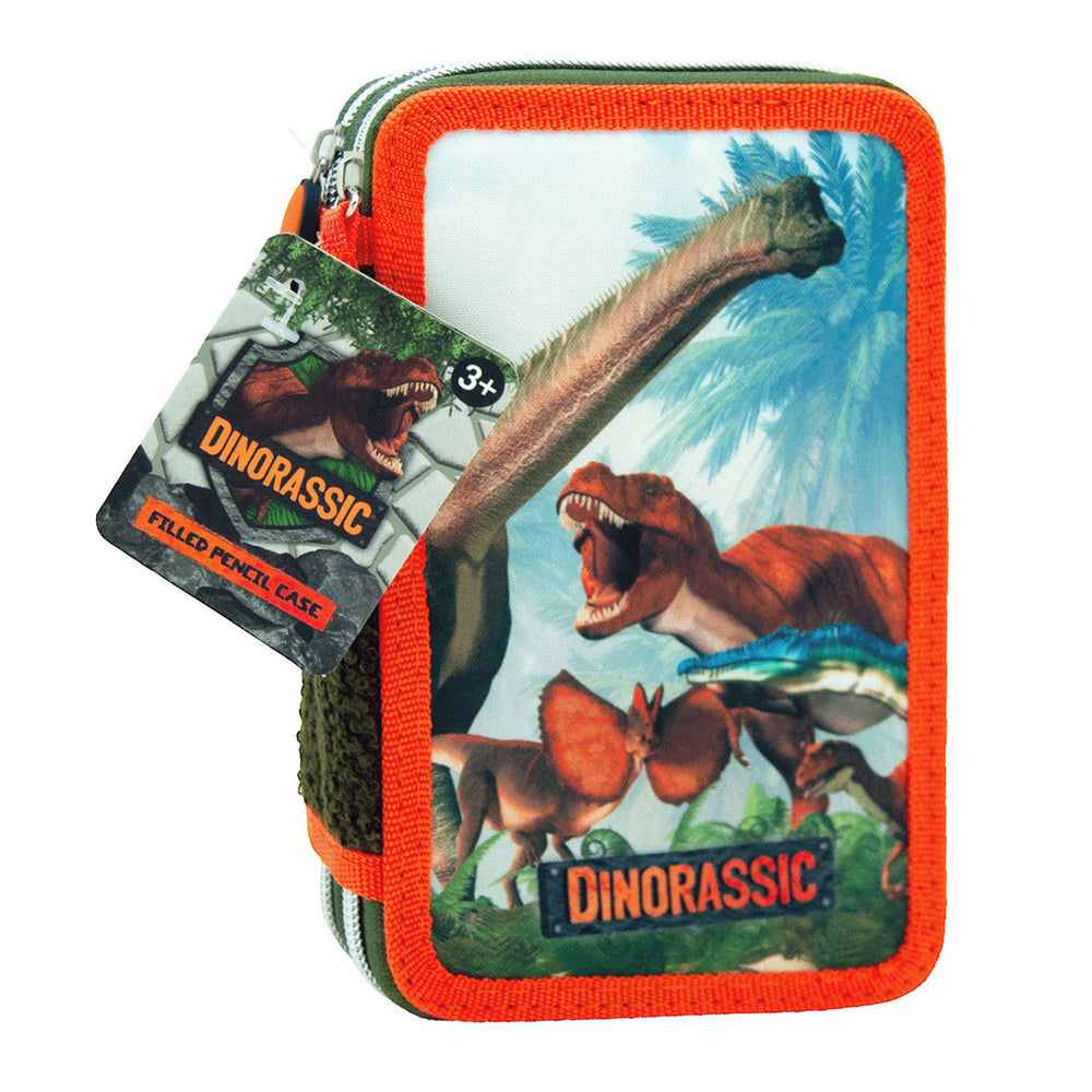 Dinorassic 2-compartment pencil case