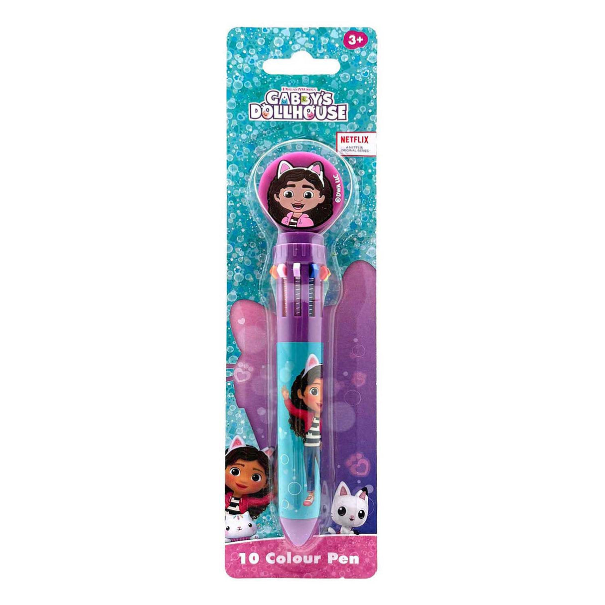 Gabby's poppenhuis 10-kleurenpen met topper