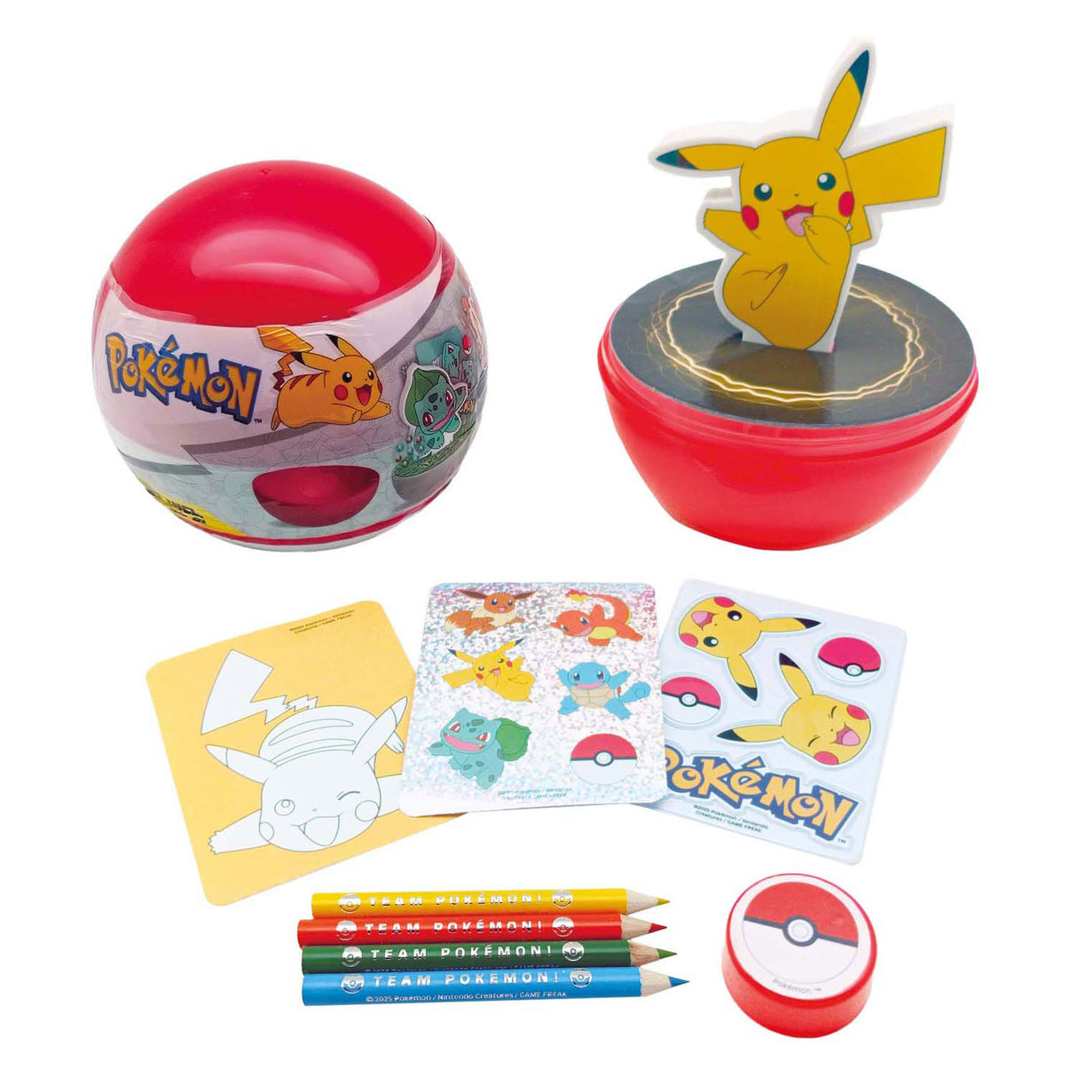 Speelgoedland pokemon eraser fun pikachu set