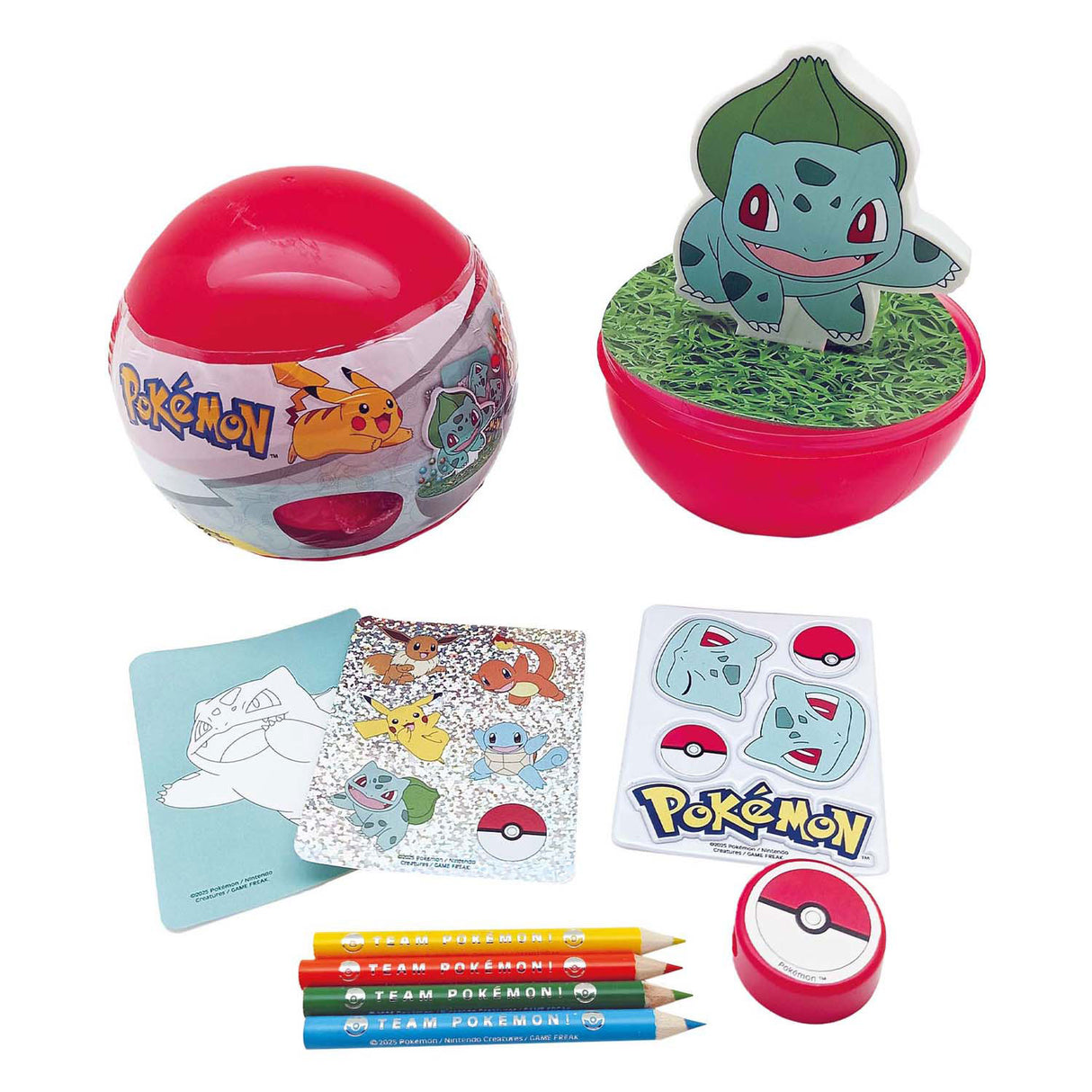 Speelgoedland pokemon eraser fun bulbasaur set