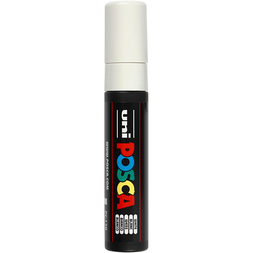 Uni-posca posca marker, size pc-17k, line width 15 mm, extra wide, white, 1 piece