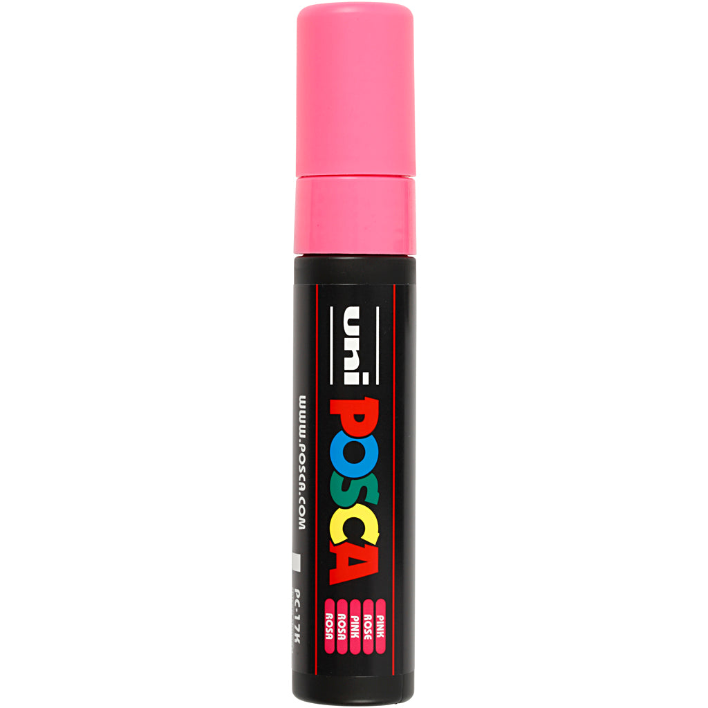 Uni-posca posca marker, size pc-17k, line width 15 mm, extra wide, pink, 1 piece