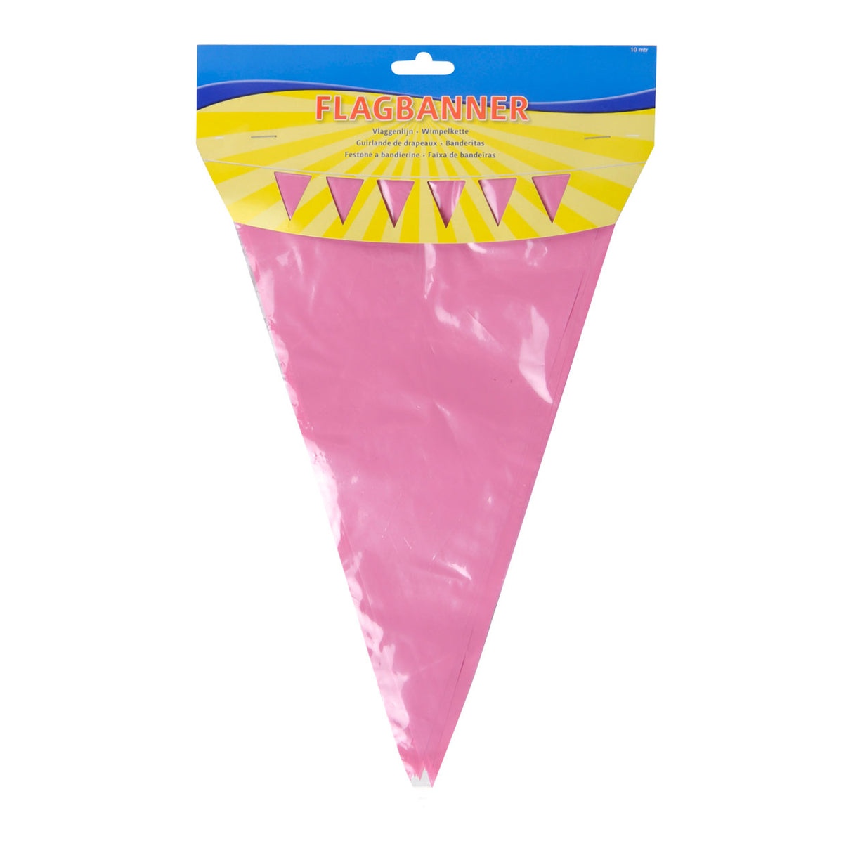 Folat bv babarózsaszín zászlósor, 10 mtr.