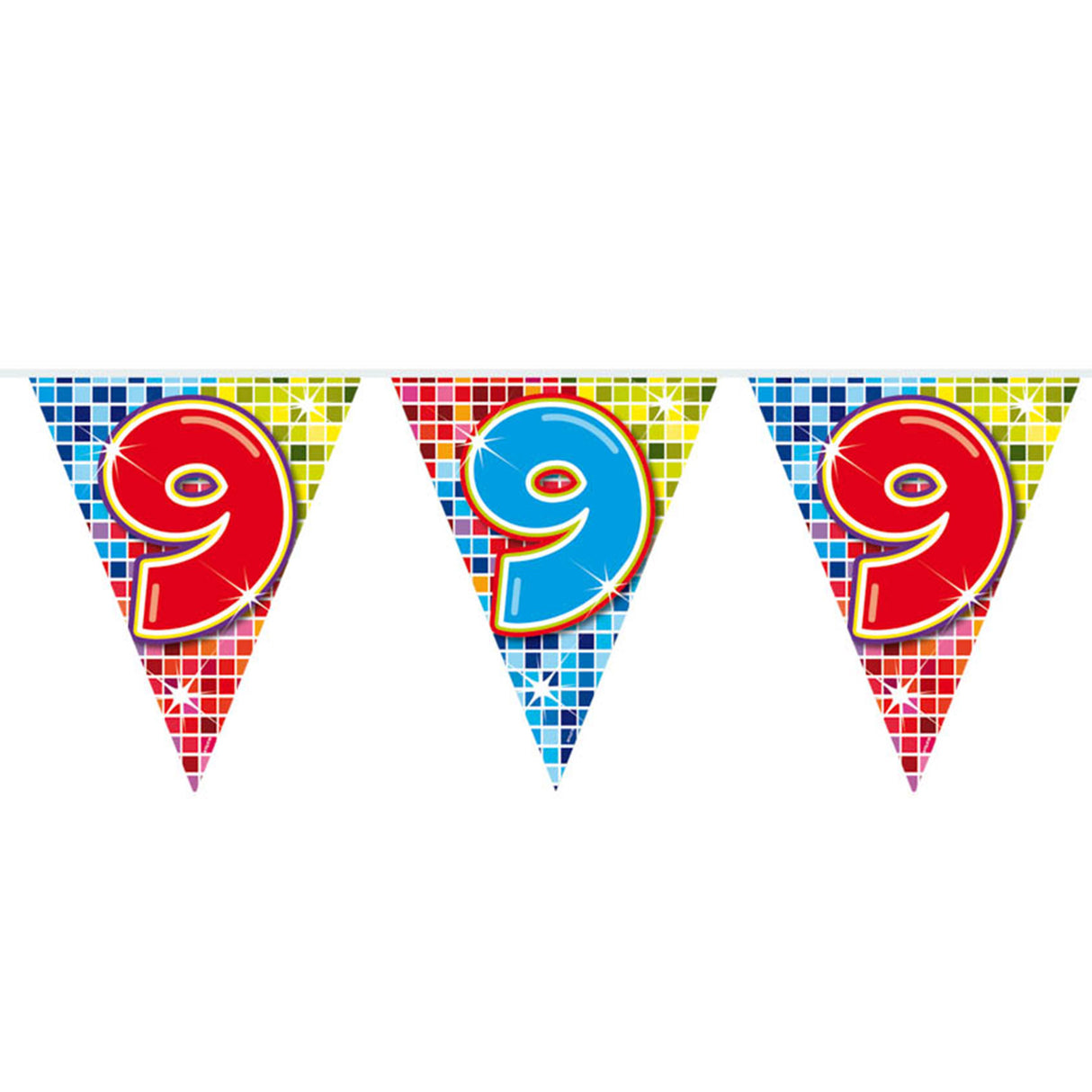 Mini -Flag -Linienblöcke 9 Jahre, 3mtr.