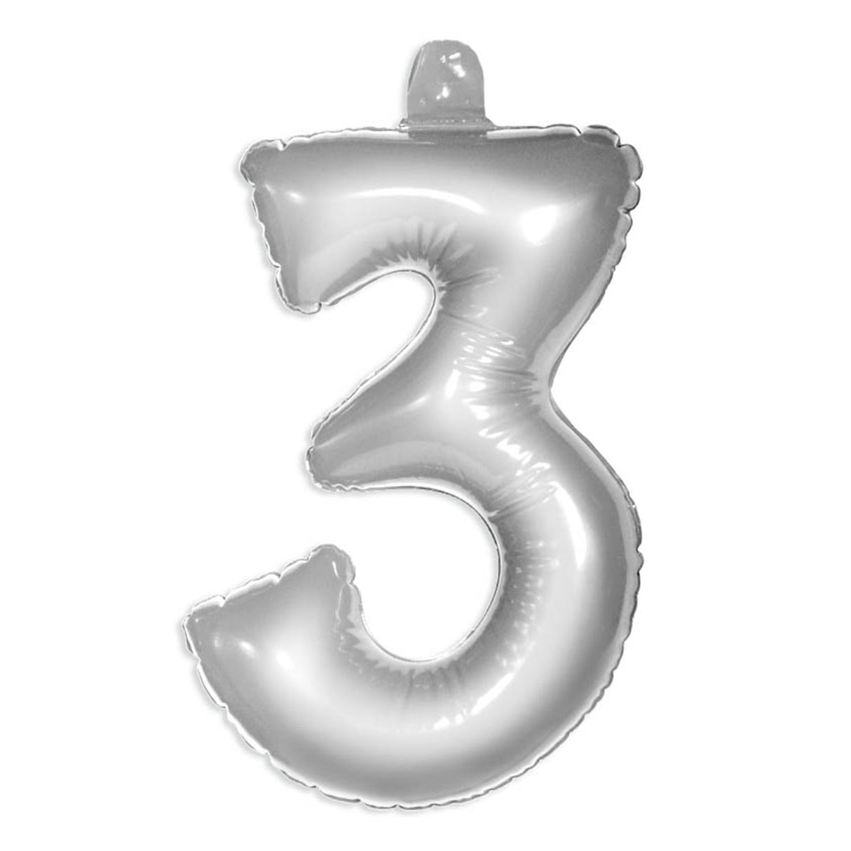 Folat BV Number Balloon 3 Silver