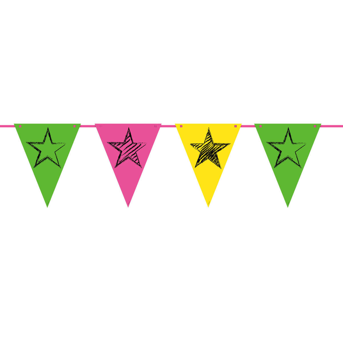 Neon Party Flag -Linie