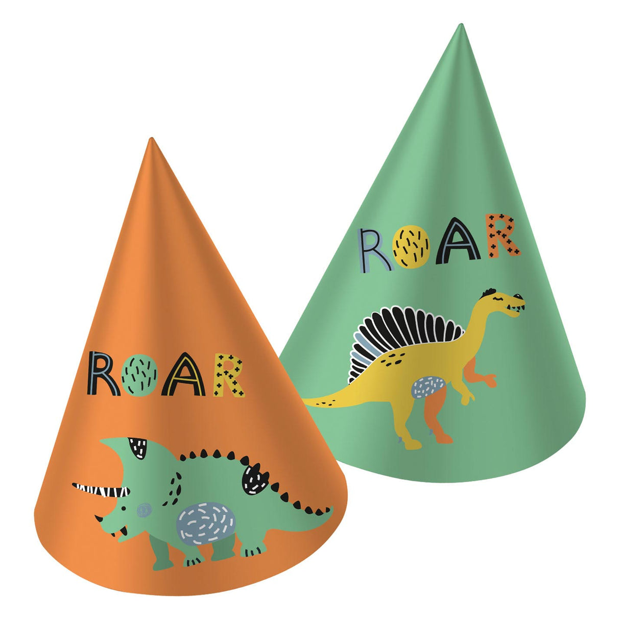 Paper Party Hats Dino Roars, 6 ..
