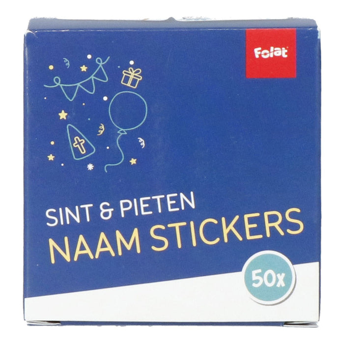 Folat bv gift name stickers Saint Nicholas and Pieten, 50 pcs.