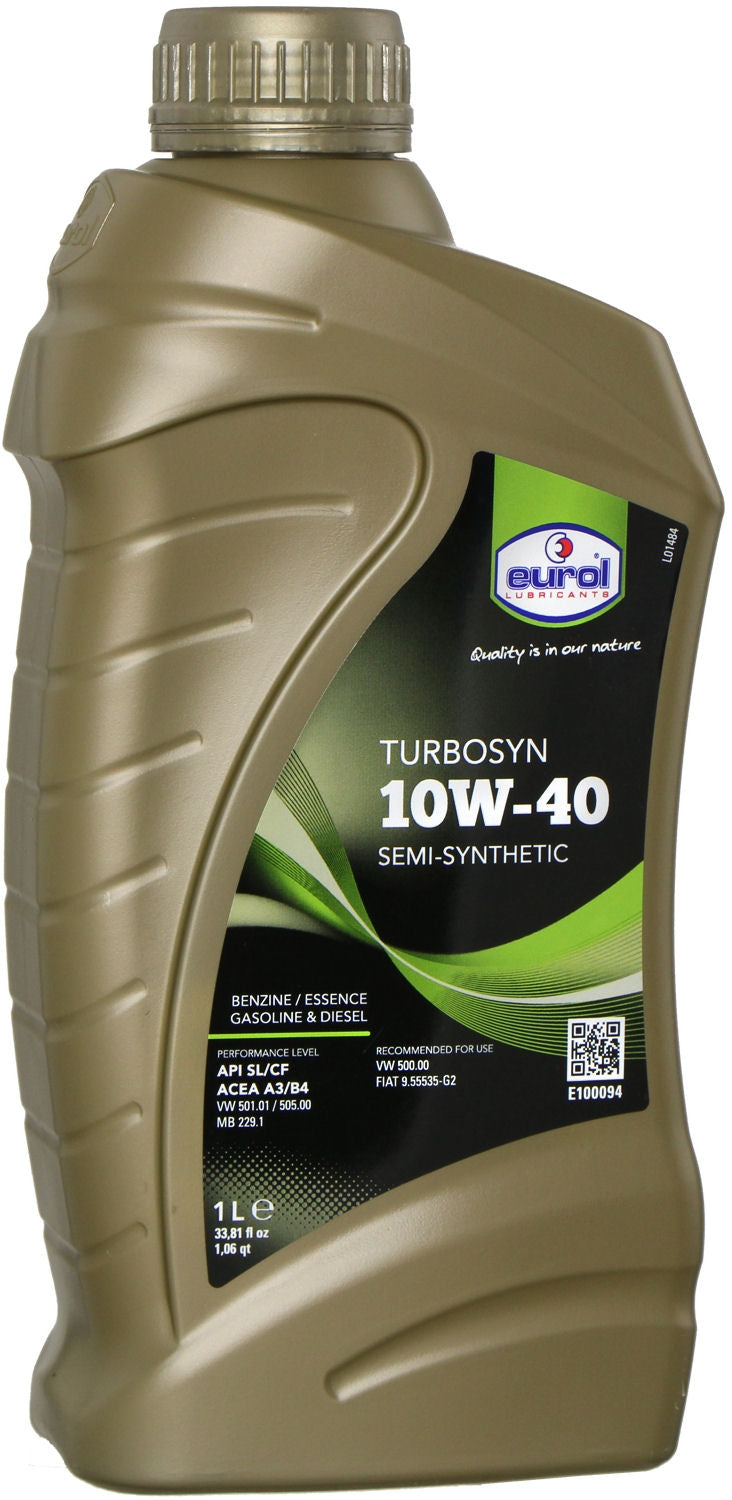 Eurol Oil 10W40 4T Turbosyn Syntetisk olje (1 liter)