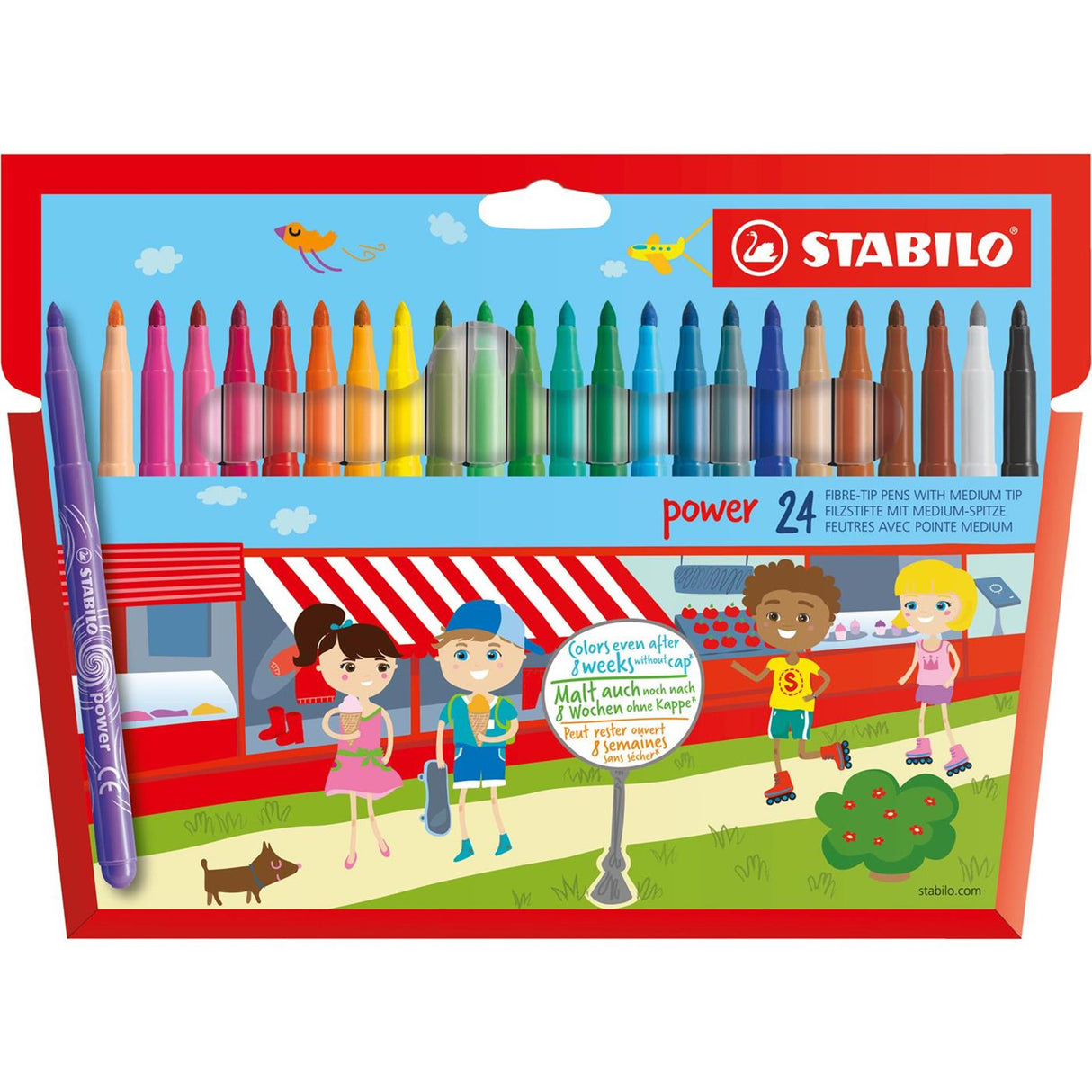 Stabilo felt-tip pens power pens 24 pieces