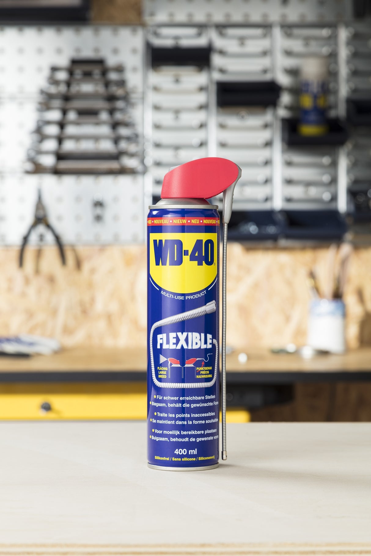 WD40 flexibel 400 ml med flexibelt halm