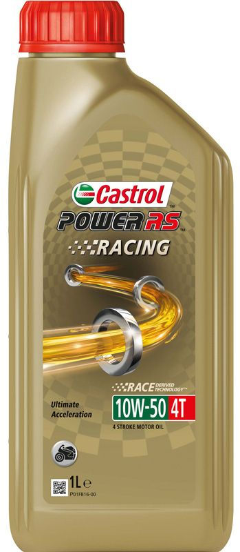 Castrol Oil Power RS Racing 4T 10W-50 bottle of 1 liter