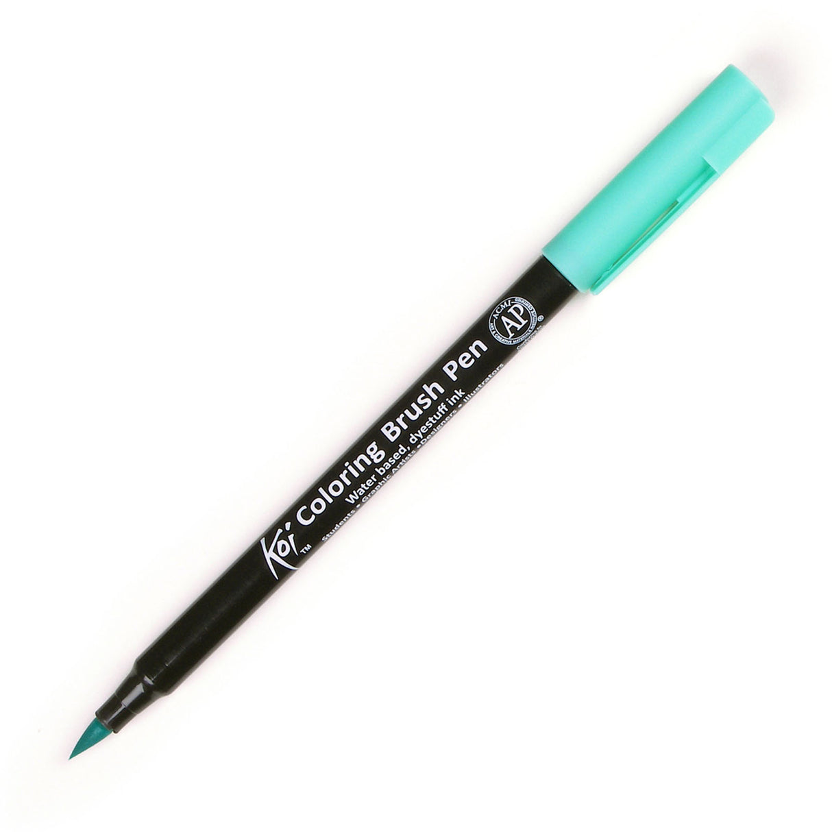 Sakura • koi color brush peacock green