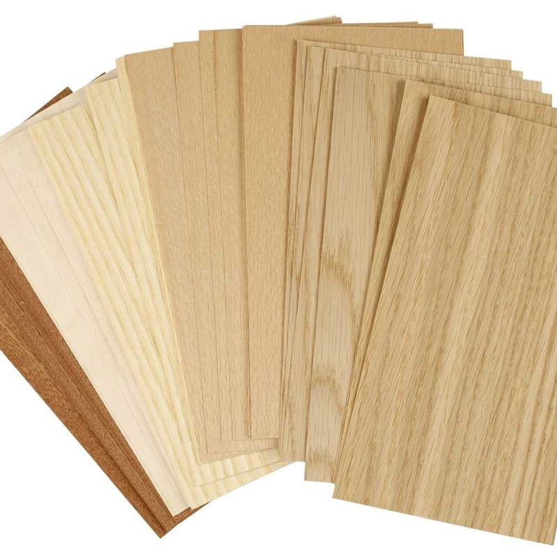Creativ company bamboo veneer, sheet 12x22 cm, thickness 0.75 mm, 30 div sheets 1 box