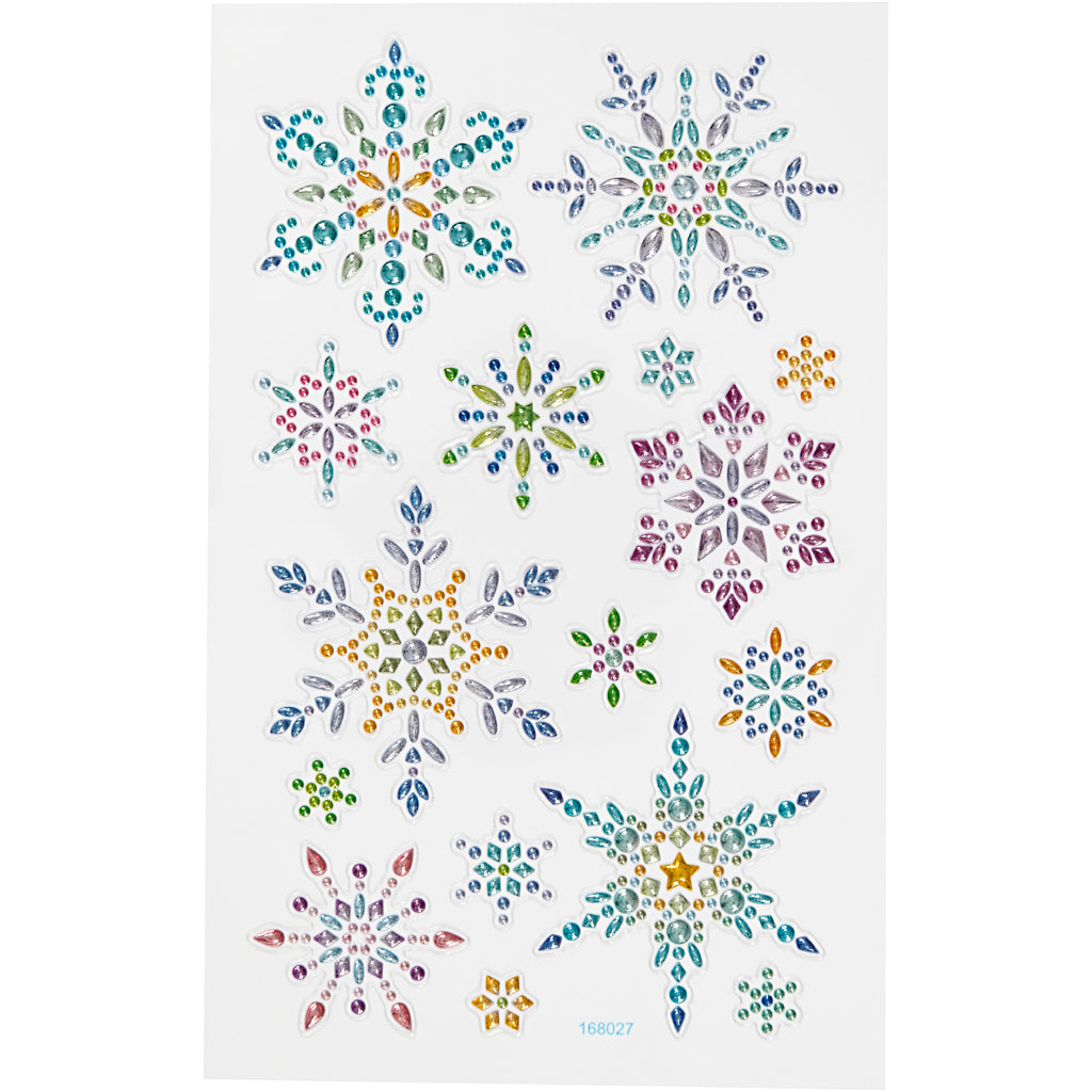 Creativ company diamond stickers, ice crystals, sheet 10x16 cm, 1 sheet