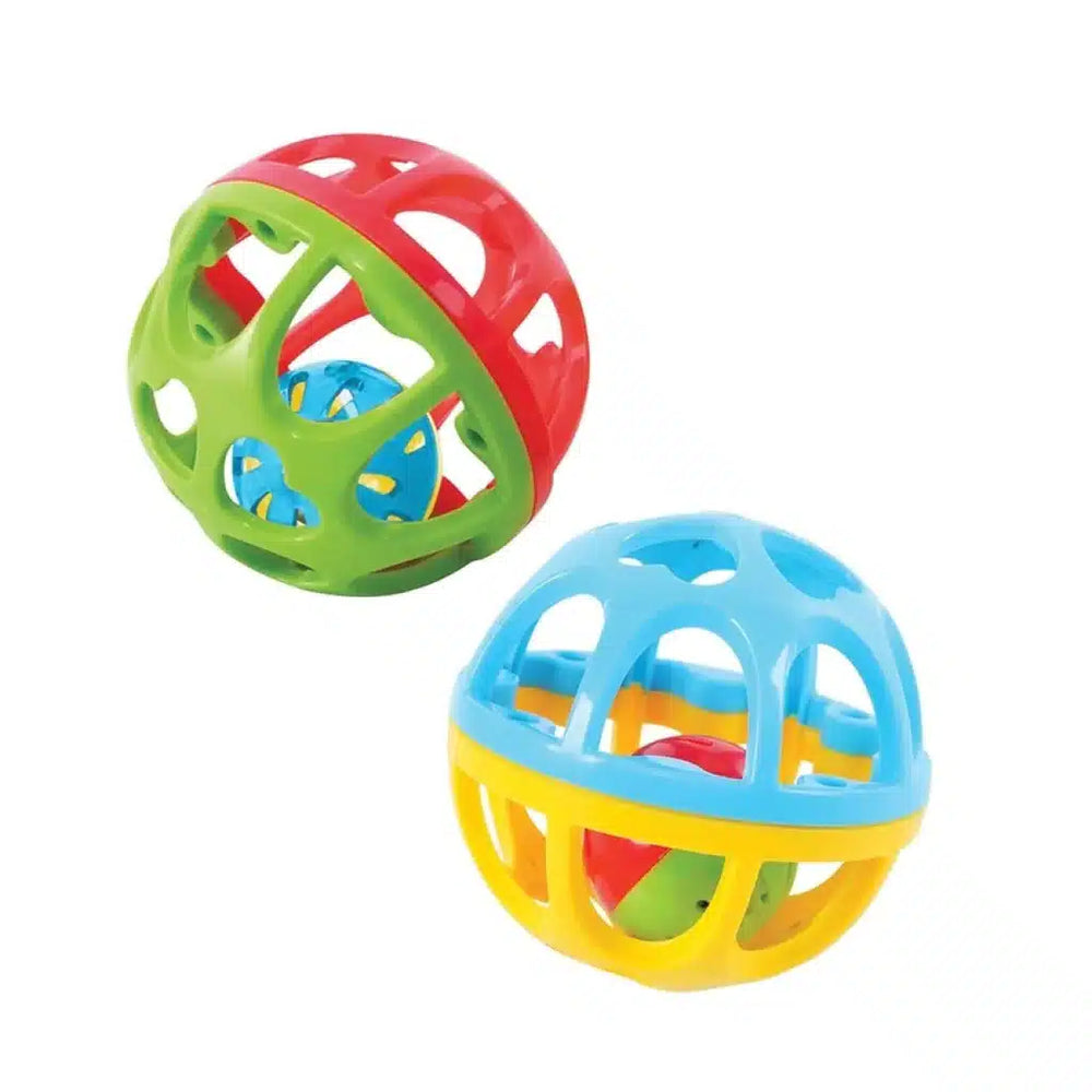 Playgo Bounch y Roll Ball rebotó y rueda muy bien con sonidos.
