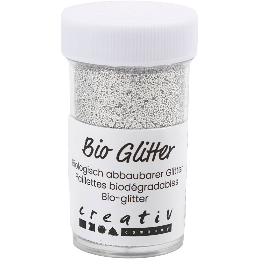 Creativ company bio sparkles, zilver, 27 ml 1 doosje