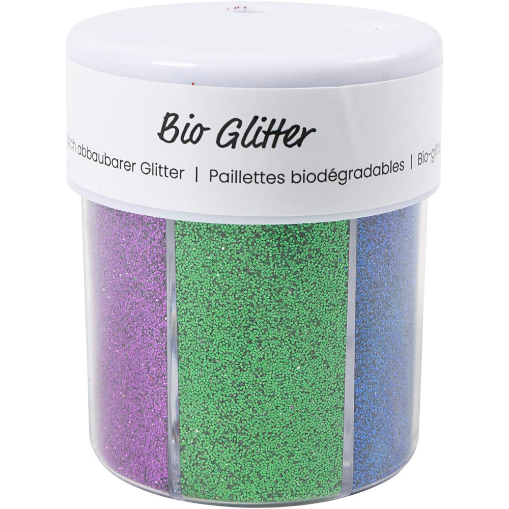 Creativ company bio sparkles, diverse kleuren, 6x28 ml 1 doosje